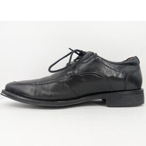 Johnston & Murphy Black Leather Dress Shoes Lace Up Oxfords Flex Sole Size 8.5M